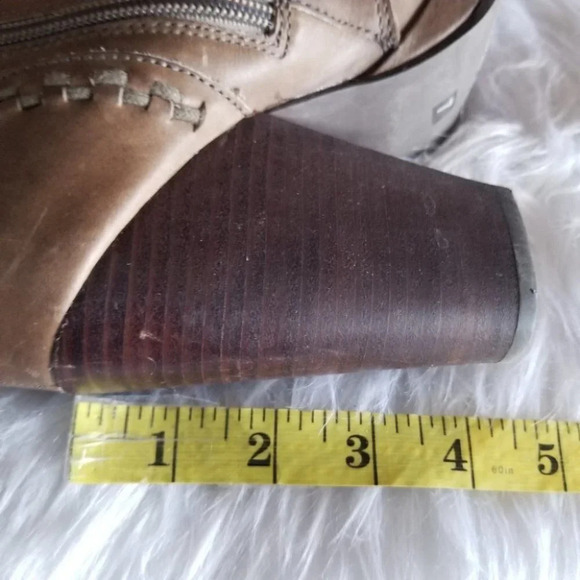 Seychelles Shenanigans Leather Lace Up Platform  Booties 7 - Picture 7 of 13